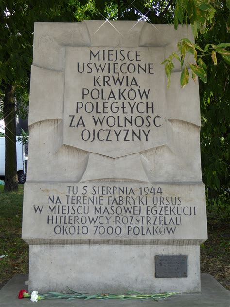 A Tchorek Plaque On Wolska Street This Plaque Commemorates The Murder Of 7000 People By The