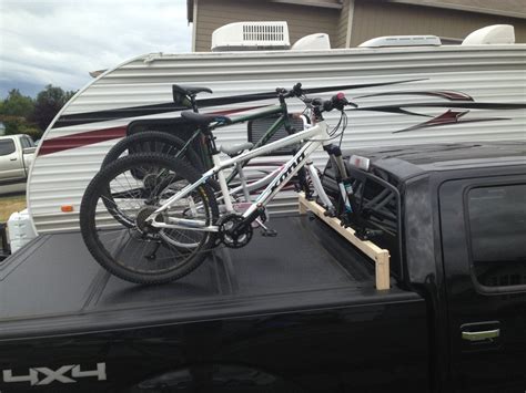 Home Made Bike Rack Compatible With Undercover Tonneau Cover