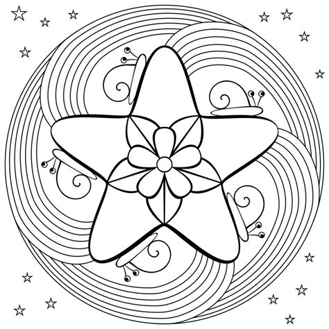 Don't Eat the Paste: coloring page | Mandala coloring page, Mandala coloring, Stars coloring pages