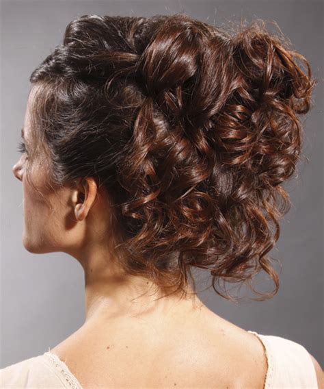 It's all because they are rich in textures and approaches. Curly Formal Updo Hairstyle - Medium Brunette (Mocha) Hair ...
