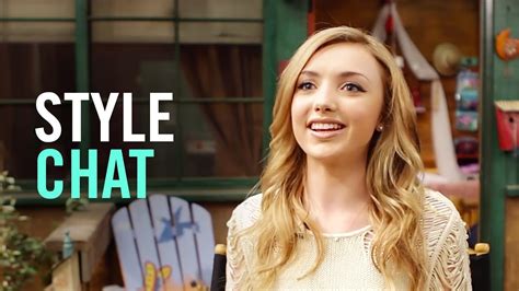 Style Chat With Peyton List On The Set Of Bunkd Youtube