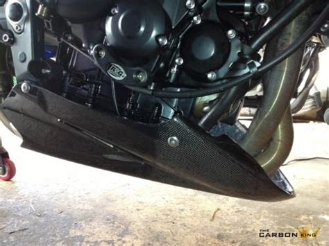 It fits straight on to the motorcycle. TRIUMPH STREET TRIPLE UP TO 2012 CARBON FIBRE BELLY PAN IN ...