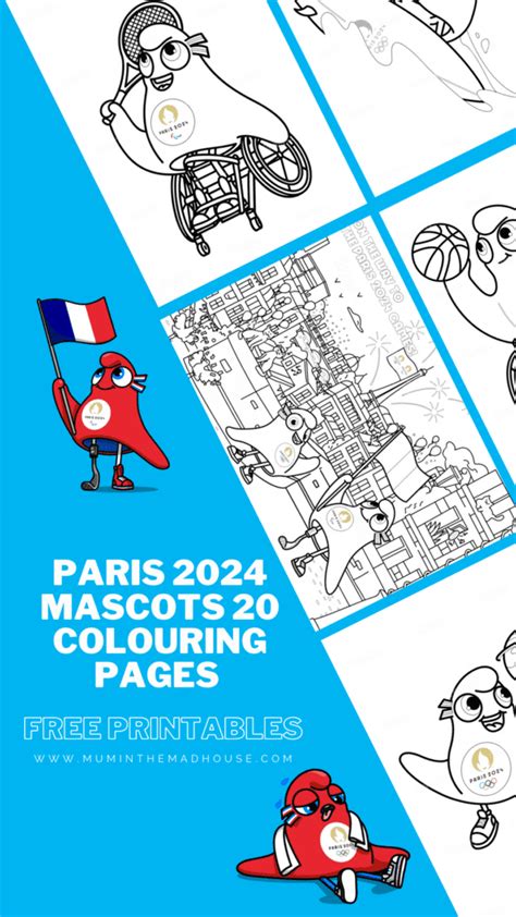 Paris 2024 Mascots Colouring Pages Mum In The Madhouse