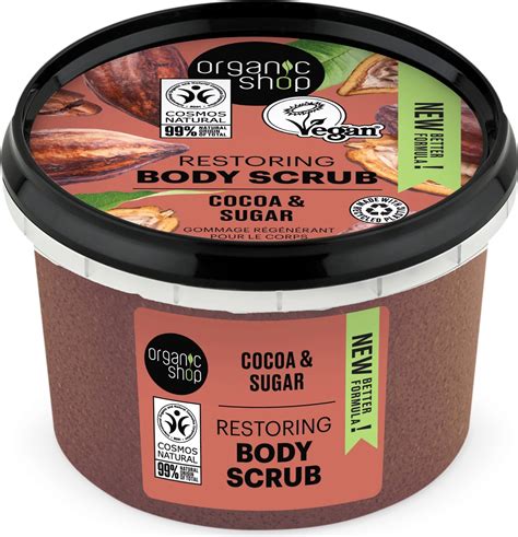 Organic Shop Restoring Cocoa And Sugar Body Scrub 250 Ml Ecco Verde