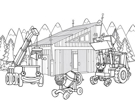 Construction Site Coloring Pages At Free Printable
