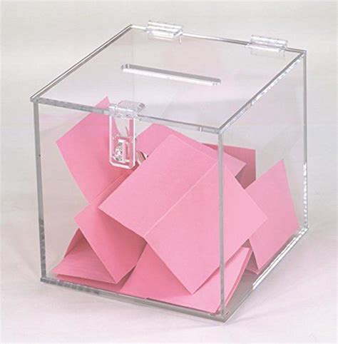 Acrylic Suggestion Box For Classroom Raffle Tickets Urna