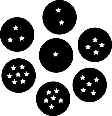 4 star dragon ball tattoo black and white 4 star dragon ball. Dragon Ball Z Dragon Balls Set - Black Pearl Custom Vinyls