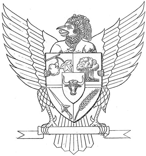 Makna dari perisai ini sendiri merupakan. Sketsa Gambar Garuda Pancasila | Garlerisket