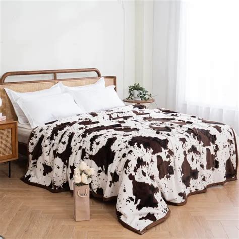 Cow Print Throw Blankets Temu