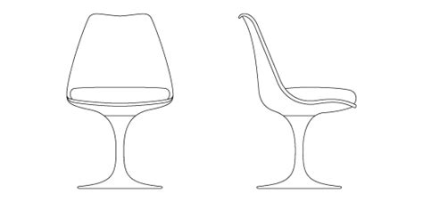 Tulip™ Armless Chair Original Design Knoll