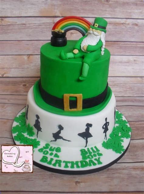I'm really happy with this one. Irish themed cake | Irish birthday cake, Irish cake ...