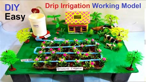 Drip Irrigation Agriculture Working Model For Science Project