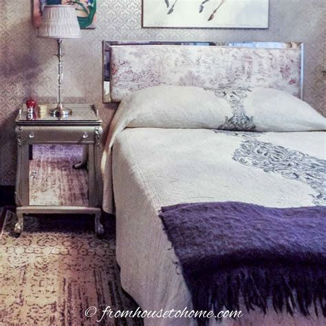 Master bedroom makeover reveal video: Elegant Gray and Purple Bedroom Makeover