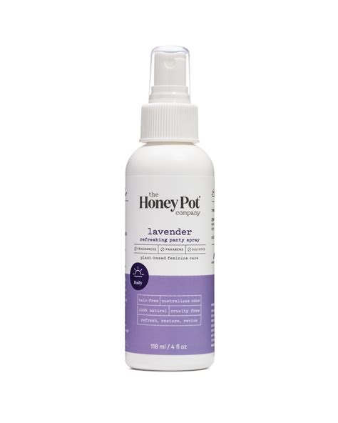 The Honey Pot Company Refreshing Lavender Panty Spraydeodorant Plant Based Feminine Care