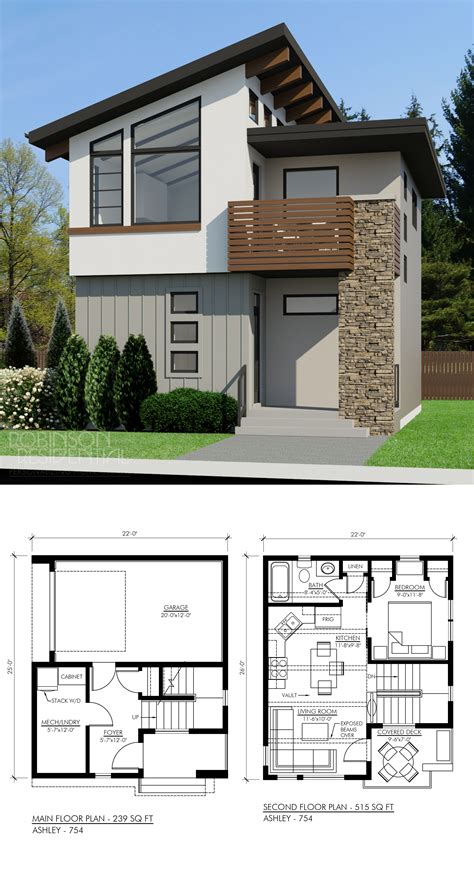 Contemporary Ashley 754 Robinson Plans Small House