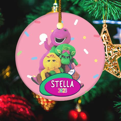 Personalized Barney And Friends Christmas 2023 Ornament Ba Inspire