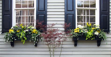 Window boxes & colorful flowers. Copy These Window Boxes