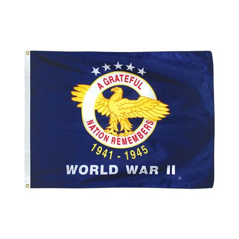 World War Ii Flag Flagpole Man