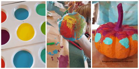 Painted Mini Pumpkins Fall Craft For Kids