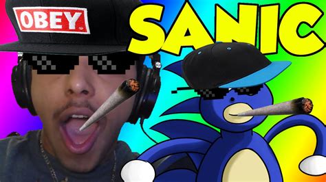 Sanic The Hedgehog Mlg Pro Rage Game Wfacecam Youtube