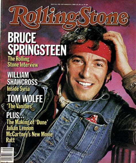 Bruce Springsteen On The Cover Of Rolling Stone Magazine In December