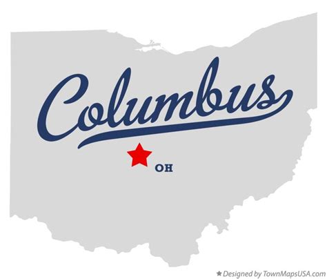 Columbus Ohio On A Map Topographic Map World