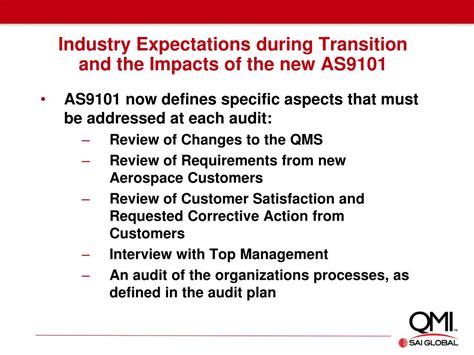 Ppt Transitioning To As9100 Revision C What Is Involved Powerpoint