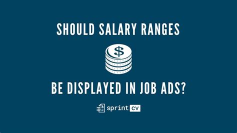 Should salary ranges be displayed in job ads? - Sprint CV Blog