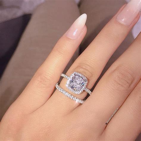Buy Fashion Engagement Cz Aaa Zircon Crystal Rings For