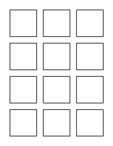 Printable 2 Inch Square Template Stencils Printables Templates