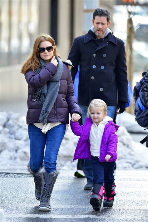Amy Adams Darren Le Gallo And Their Daughter Aviana Hit The