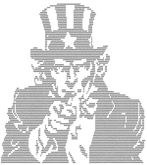 As we now live in informational societies. ASCII Art Gallery