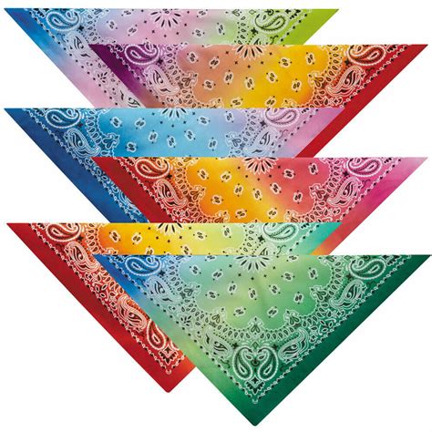 Ombre Paisley Bandanas Classic Look Cotton 22 Choose From 6 Color Fade