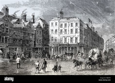 Old Holborn Middle Row London England 1865 Stock Photo Alamy