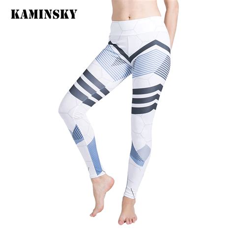 Kaminsky Women Honeycomb Printed Summer Leggings Sexy Push Up Women