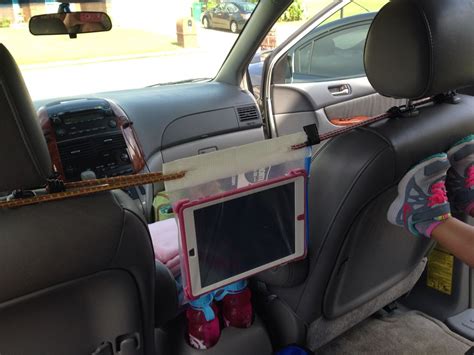 Ipad Holder For Car Ziploc Bag Duct Tape Bungy Cords Worked Great On