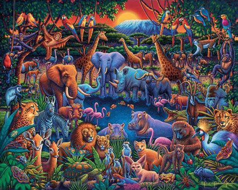 Puzzles 300 Piece Wild Jungle Dowdle Jigsaw Puzzle Jigsaw Puzzles