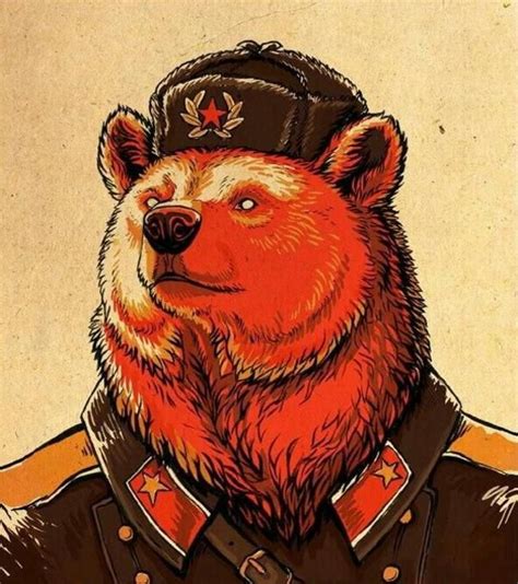 Image 751192 Soviet Bear Bear Art Propaganda Art Furry Art