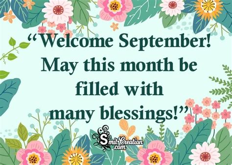 September Month Wishes Quotes Images
