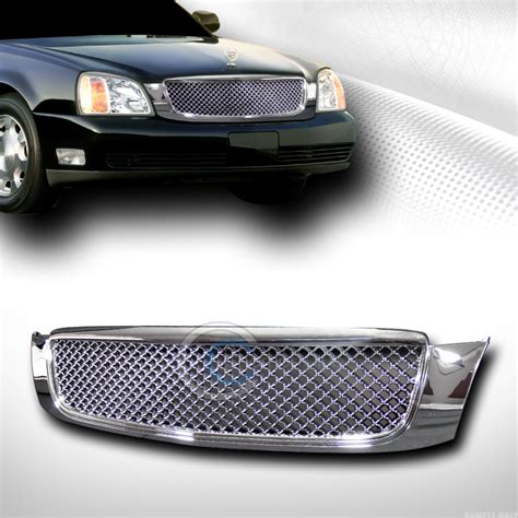 Chrome Luxury Mesh Front Hood Bumper Grill Grille 2000 2005 Cadillac