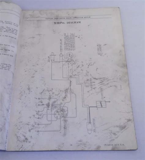 Sell Vintage Chrysler Crown Marine Engine Instruction And Parts Book