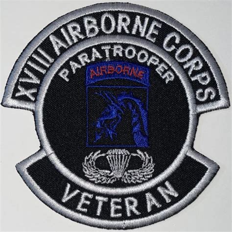 Us Army Xviii Airborne Corps Veteran Patch Decal Patch Co