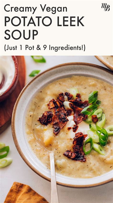 Creamy Vegan Potato Leek Soup Hogyan Készítsek