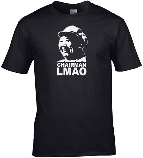 Chairman Lmao Laugh My Ass Off Meme Text Talk Design Mens T Shirt Uk Clothing
