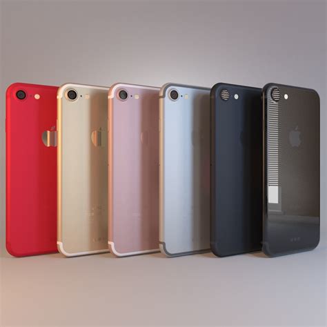 Apple Iphone 7 On All Color 3d Model Cgtrader