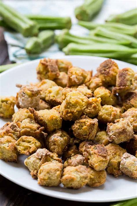 Open (mix tomatoes, bread crumbs, butter, salt and pepper). Baked Fried Okra - Skinny Southern Recipes