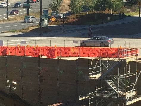 These Construction Barriers Are All Horrified By Whats Going On In The Pit Rpics