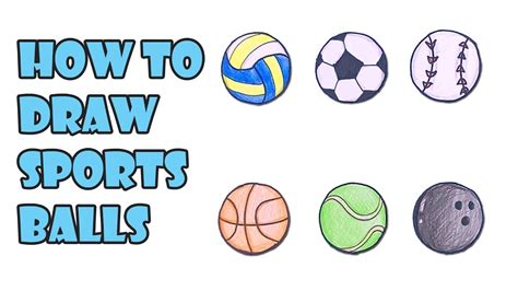 Easy Drawing How To Draw Sports Balls GẠo Art Youtube