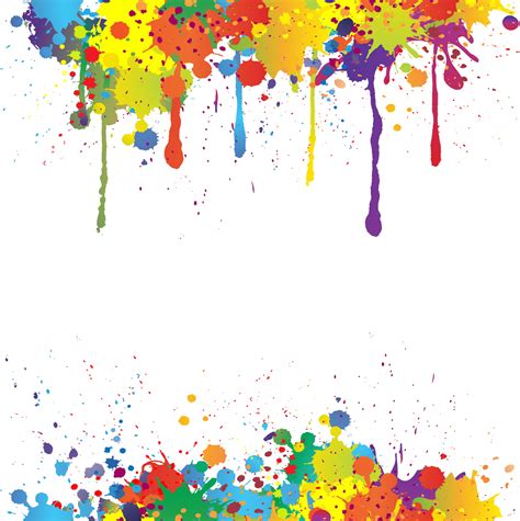 Watercolor Ink Paint Splatter Borders Svg File All Free Fonts