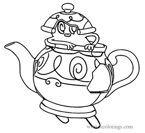 Collect pocket monster pictures of sun moon, fastest, starters and alphabets, too! Polteageist from Pokemon Sword and Shield Coloring Pages ...
